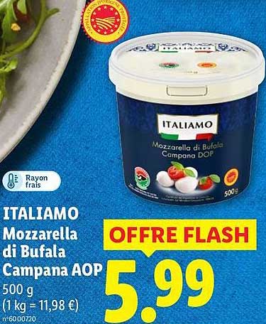 ITALIAMO Mozzarella di Bufala Campana AOP 500 g