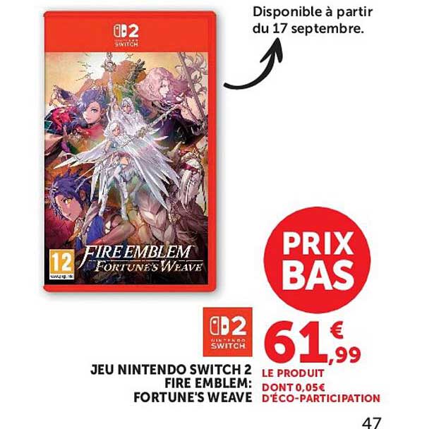 JEU NINTENDO SWITCH 2 FIRE EMBLEM: FORTUNE'S WEAVE