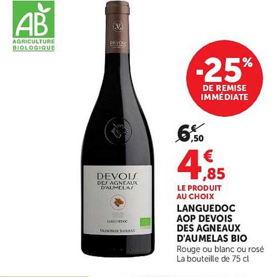 Languedoc AOP Devos des Agneaux d'Aumelas Bio