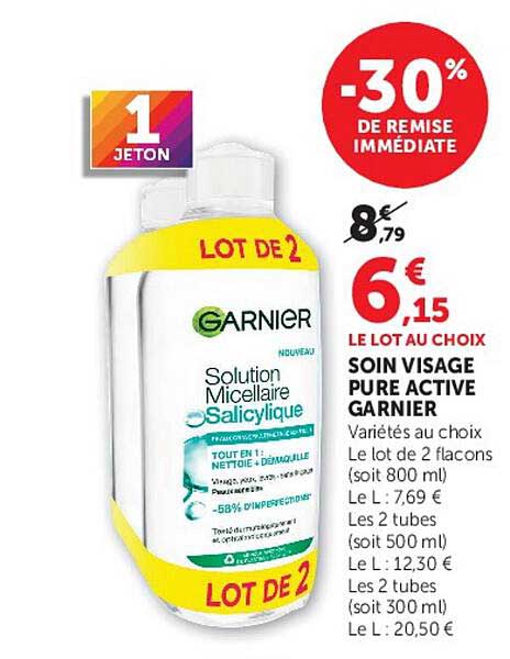 LE LOT AU CHOIX SOIN VISAGE PURE ACTIVE GARNIER