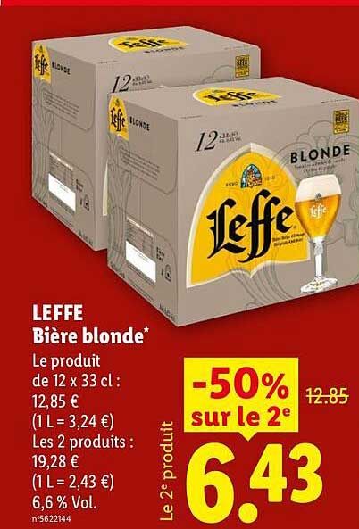 LEFFE Bière blonde*
