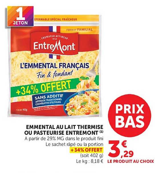 L'EMMENTAL FRANÇAIS Fin & fondant