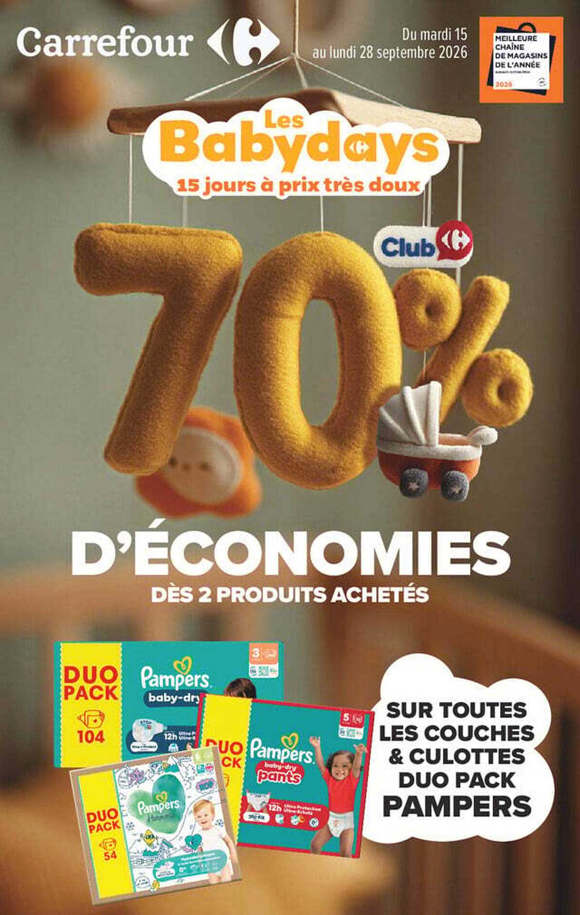 Les Babydays 15 jours à prix très doux
