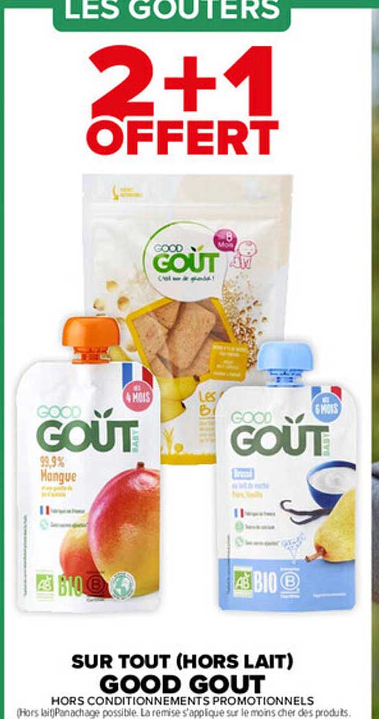 LES GOUTERS 2+1 OFFERT