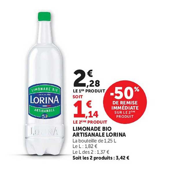 LIMONADE BIO ARTISANALE LORINA