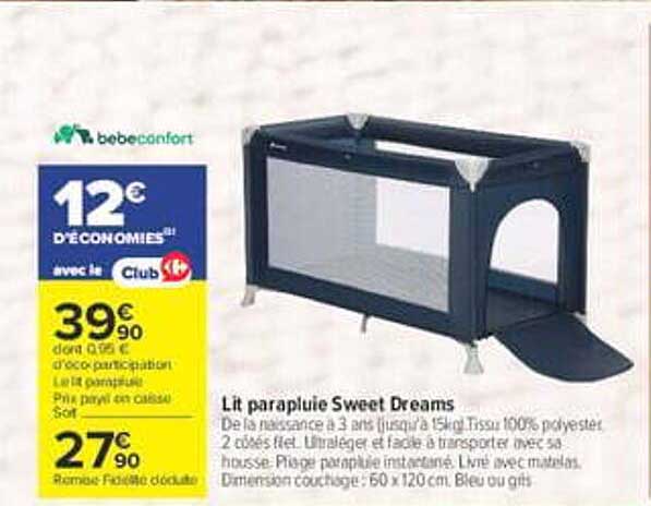 Lit parapluie Sweet Dreams
