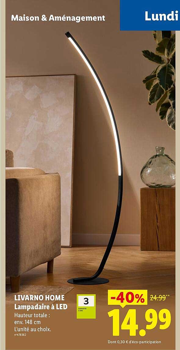 LIVARNO HOME Lampadaire à LED