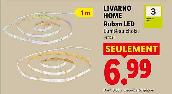 LIVARNO HOME Ruban LED L’unité au choix.