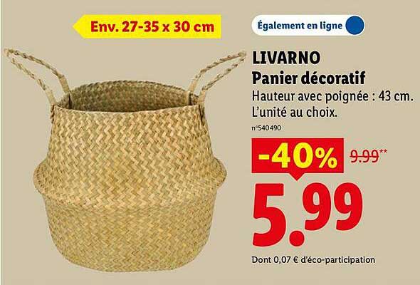LIVARNO Panier décoratif