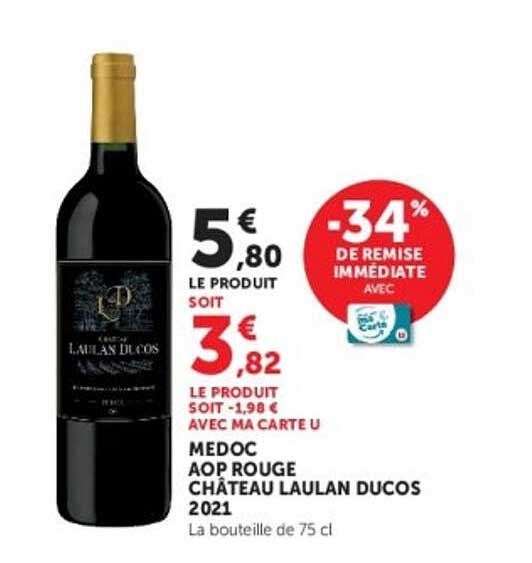 MEDOC AOP ROUGE CHATEAU LAULAN DUCOS 2021