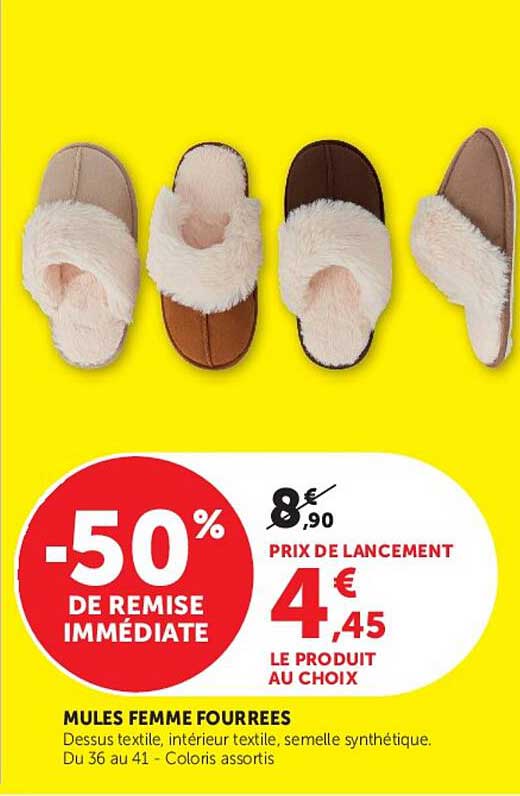 MULES FEMME FOURREES