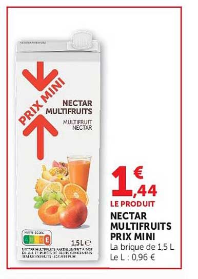 NECTAR MULTIFRUITS PRIX MINI