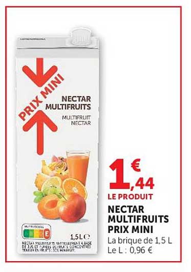 NECTAR MULTIFRUITS PRIX MINI