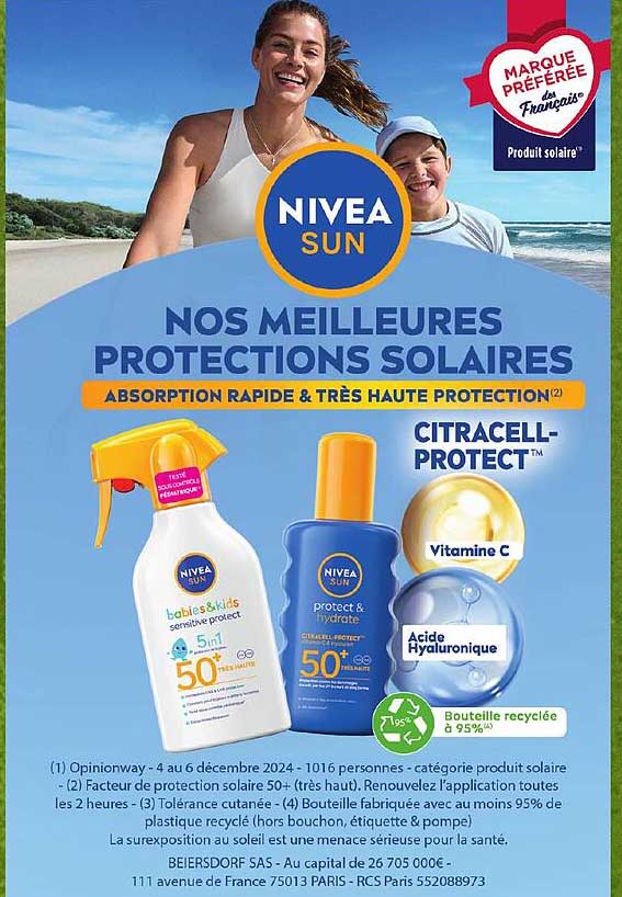 NOS MEILLEURES PROTECTIONS SOLAIRES