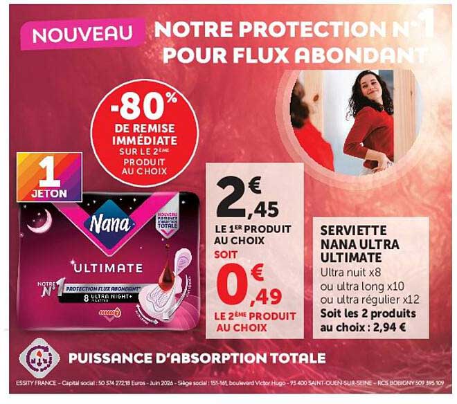NOUVEAU NOTRE PROTECTION N°1 POUR FLUX ABONDANT