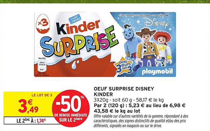 OEUF SURPRISE DISNEY KINDER