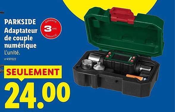 PARKSIDE Adaptateur de couple numérique