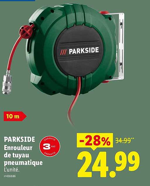 PARKSIDE Enrouleur de tuyau pneumatique