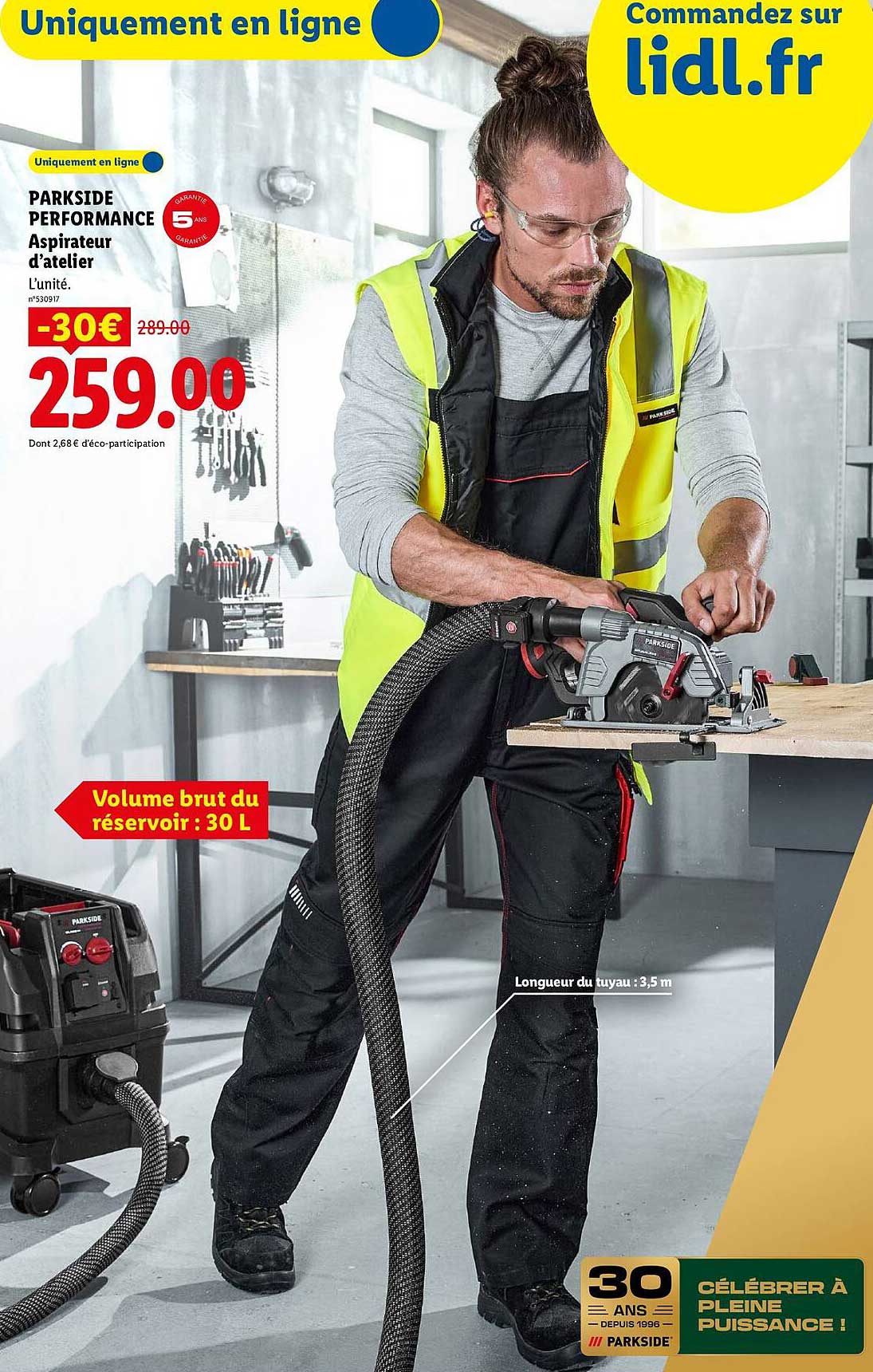 PARKSIDE PERFORMANCE Aspirateur d’atelier