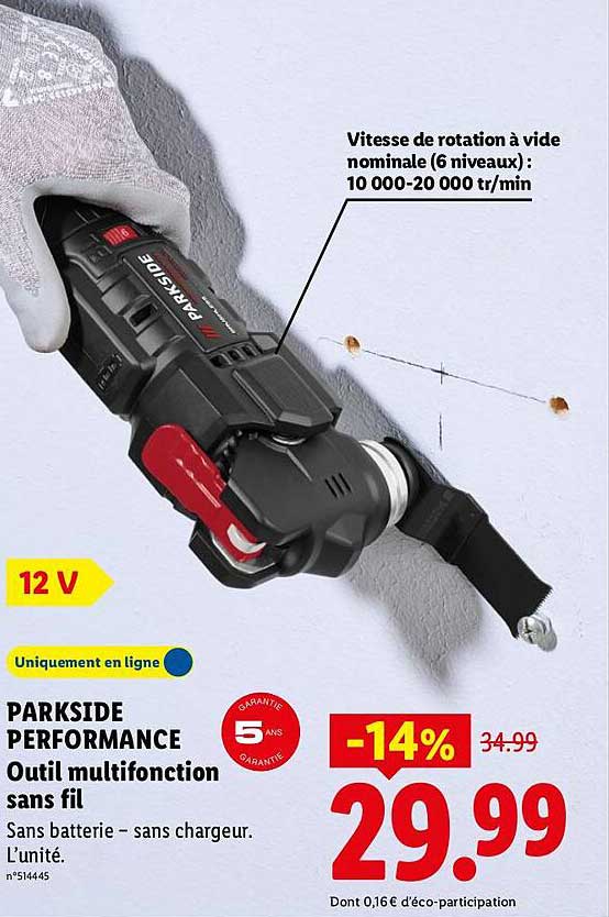 PARKSIDE PERFORMANCE Outil multifonction sans fil