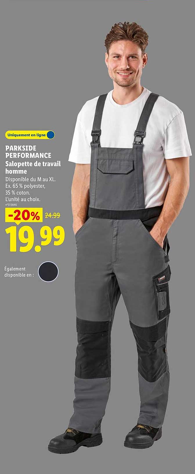 PARKSIDE PERFORMANCE Salopette de travail homme
