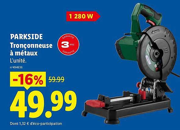 PARKSIDE Tronçonneuse à métaux