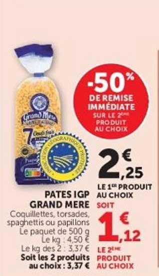 PÂTES IGP GRAND MERE