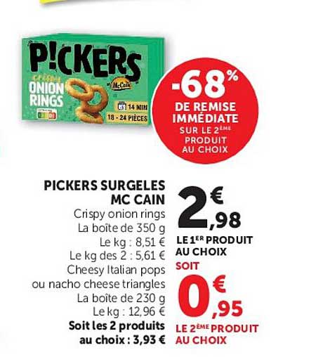 PICKERS SURGELES MC CAIN