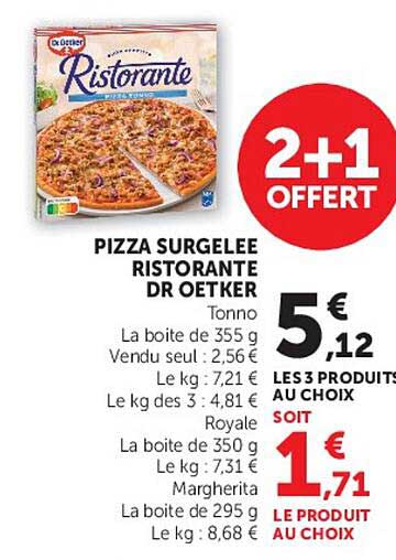 PIZZA SURGELÉE RISTORANTE DR OETKER