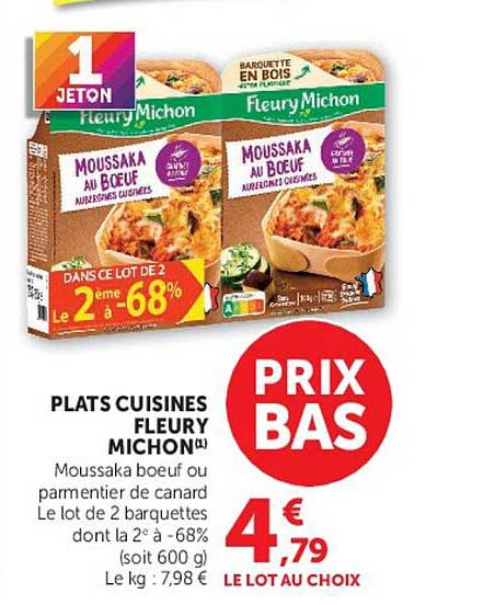 PLATS CUISINES FLEURY MICHON