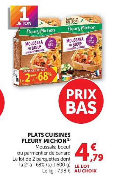 PLATS CUISINES FLEURY MICHON