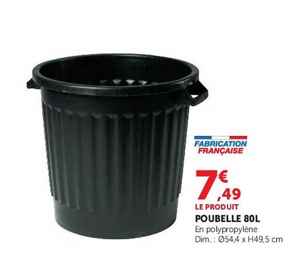 POUBELLE 80L