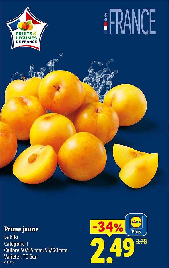 Prune jaune