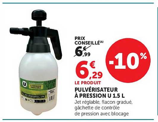 PULVÉRISATEUR À PRESSION U 1.5 L