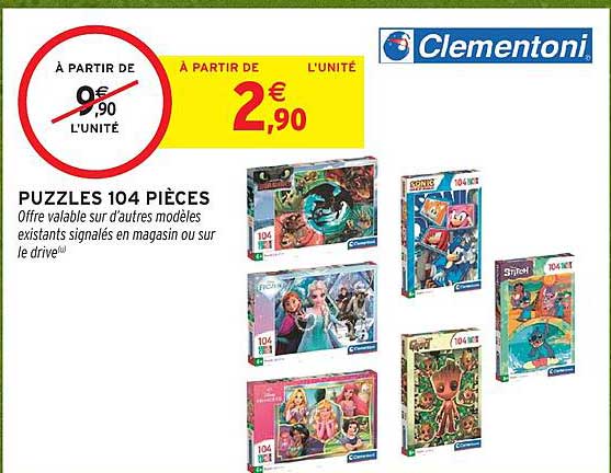 PUZZLES 104 PIÈCES