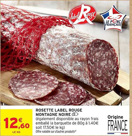 ROSETTE LABEL ROUGE MONTAGNE NOIRE