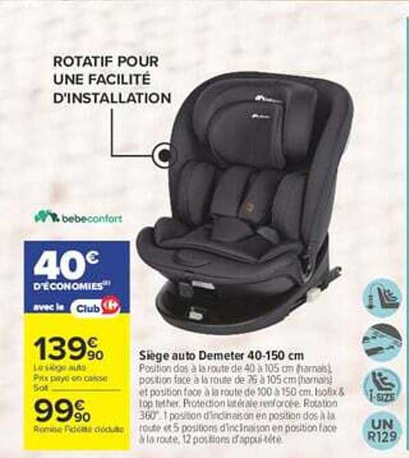 ROTATIF POUR UNE FACILITÉ D'INSTALLATION
