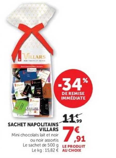 SACHET NAPOLITAINS VILLARS