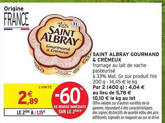 SAINT ALBRAY GOURMAND & CRÉMEUX
