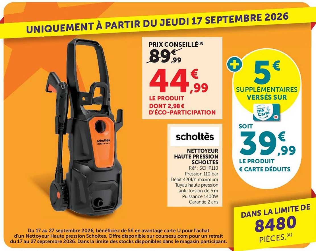 scholtès NETTOYEUR HAUTE PRESSION SCHOLTES