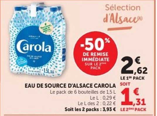 Sélection d'Alsace -50% de remise immédiate sur le 2ème pack