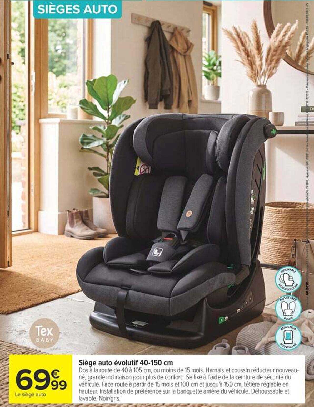 Siège auto évolutif 40-150 cm