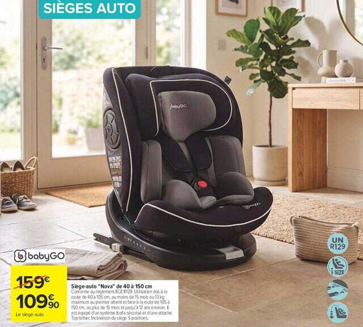 Siège-auto "Nova" de 40 à 150 cm