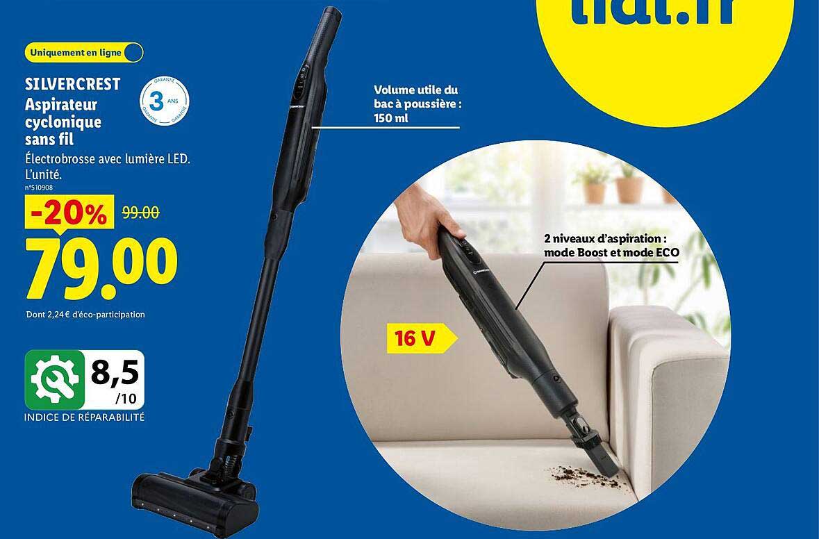 SILVERCREST Aspirateur cyclonique sans fil