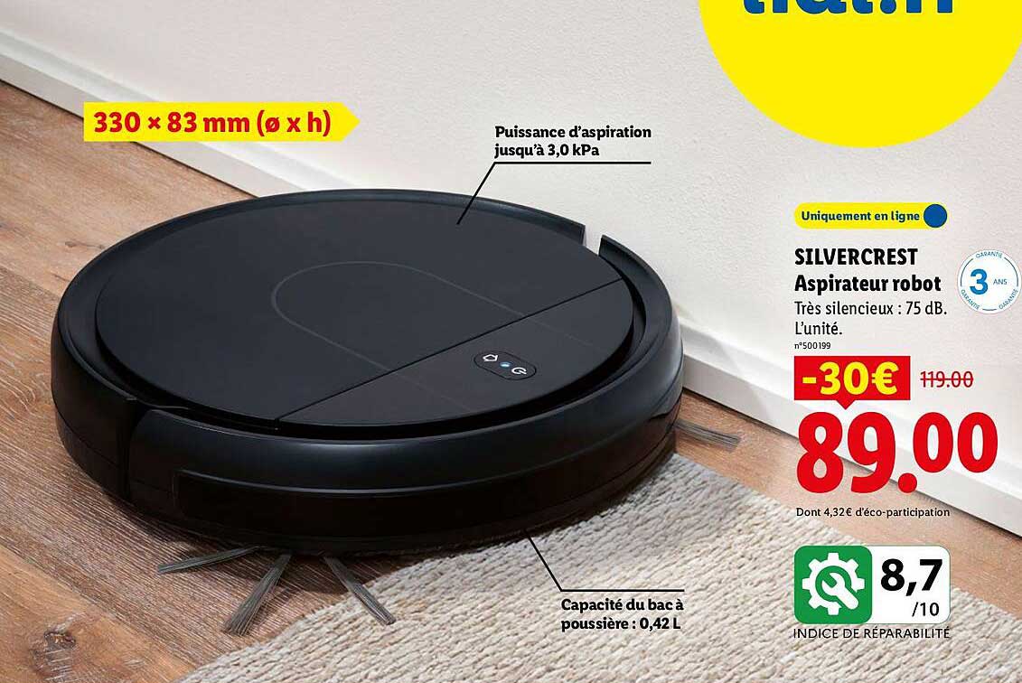 SILVERCREST Aspirateur robot
