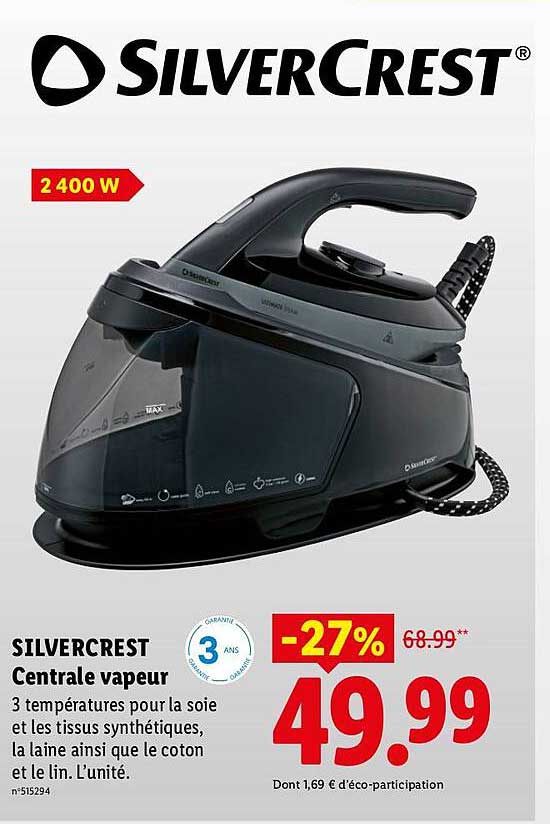 SILVERCREST Centrale vapeur