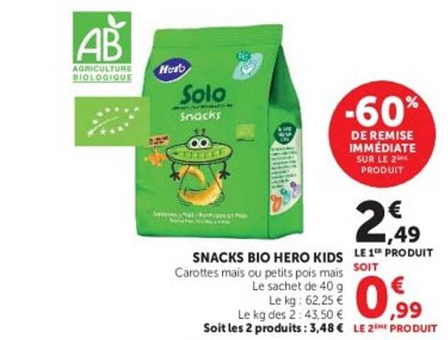 SNACKS BIO HERO KIDS