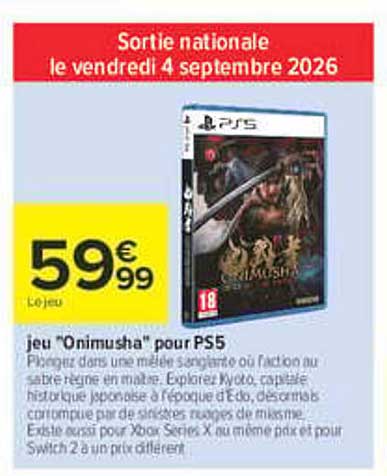 Sortie nationale le vendredi 4 septembre 2026
