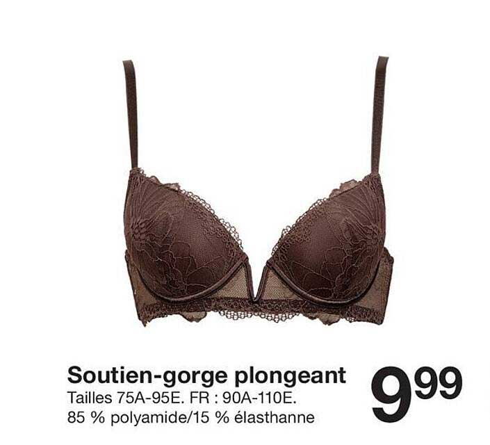 Soutien-gorge plongeant