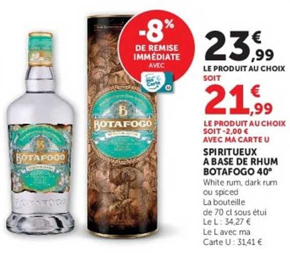 SPIRITUEUX A BASE DE RHUM BOTAGOFO 40°